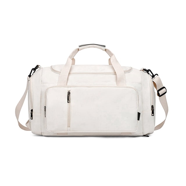 Bolsa de Gimnasio 4 en 1 para Mujer, Bolsa de Lona Compatible con con Compartimento para Zapatos, Mochila de Viaje de 30 L, B