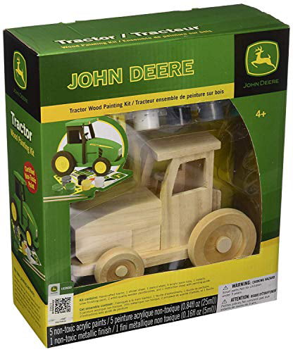 John Deere Tractor 3D Wood Toy Paint Kit #LP26546 