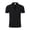 Black, variant on ZHOGXU Summer Loose Fit Short Sleeve Stand Collar V Neck Breathable Men's T Shirts Work Wear