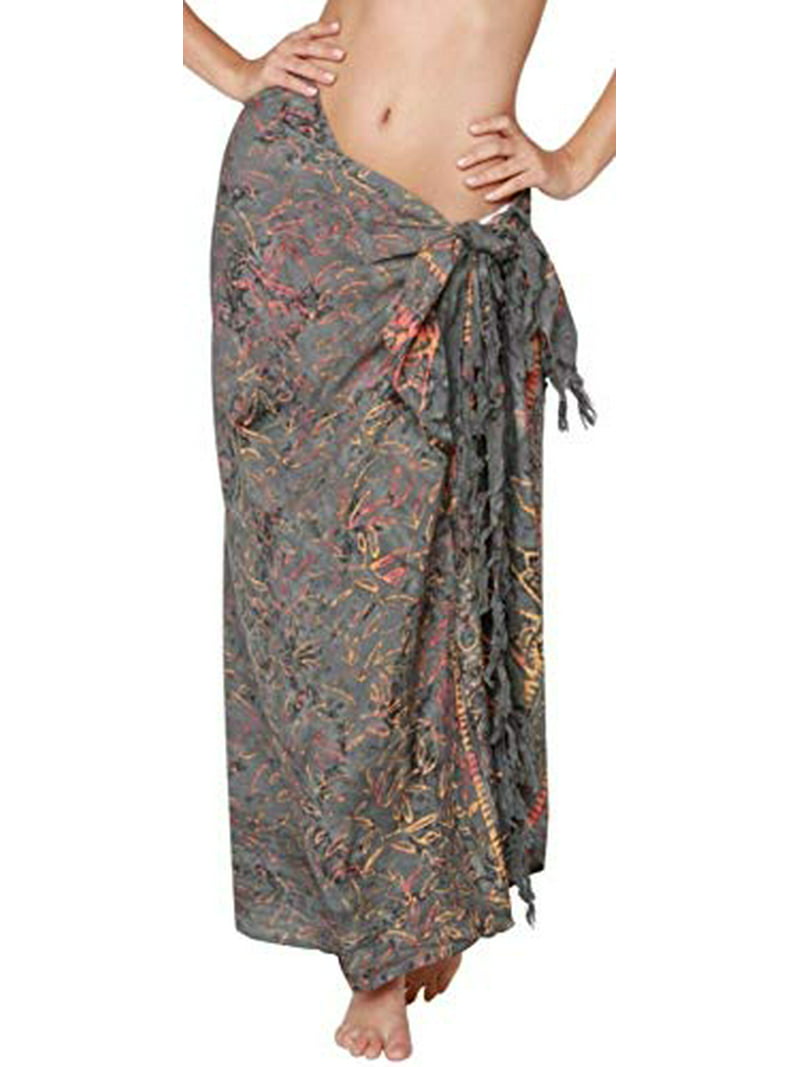 Ingear Batik Print Sarong Womens Swimsuit Wrap Cover Up Pareo Multi choise Skirt , Dress , Cover up , Beach Blanket and more .. - Walmart.com