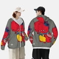 thumbnail image 5 of Picia Dinosaur Super Hero Cartoon Women's Men's UPF 50+ Sun Protection Hoodie Shirt Long Sleeve SPF Fishing Outdoor UV Hiking Lightweight Shirts-XX-Large, 5 of 9