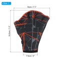 thumbnail image 2 of Uxcell Webbed Swimming Aquatic Gloves Printing Water Resistance Training Gloves Dark Gray 2Pairs, L, 2 of 6