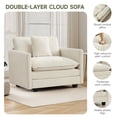 thumbnail image 6 of Domicare Accent Chair with Arms, Perfect Addition to Sectional Sofa, Living Room Furniture, Sofas for Living Room，Beige, 6 of 8