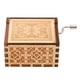 thumbnail image 1 of Caja De Música Vintage, Caja De Música De Madera Con Manivela Para Escritorio ZAQW Wooden Music Box, 1 of 8