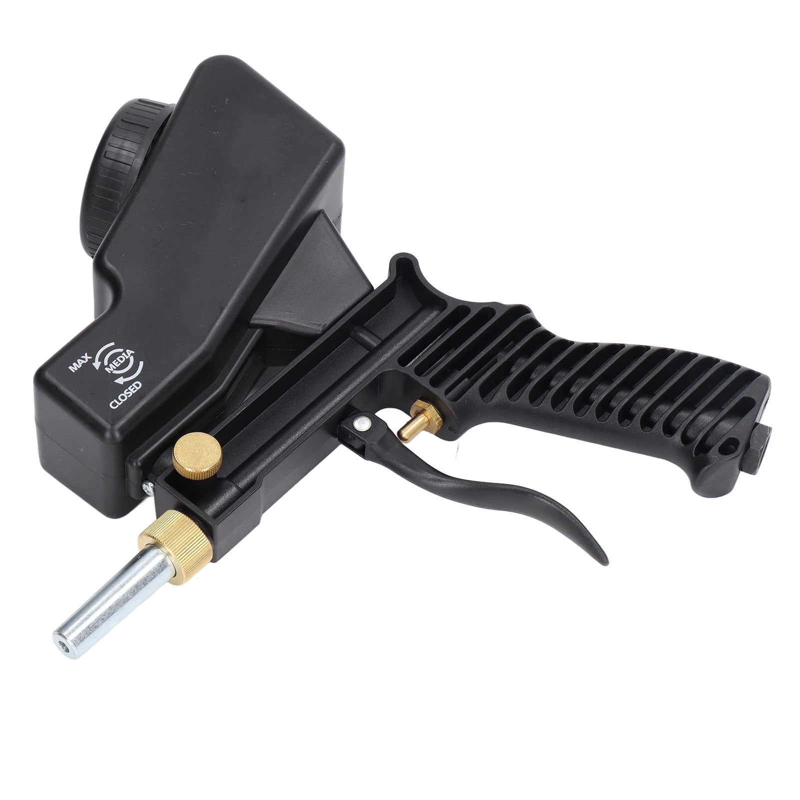 Pistola De Chorro De Arena Manual - 70-150 PSI, 6000 RPM, Alimentación Por Gravedad, Ideal Para Limpieza, Desoxidación Y Pulido