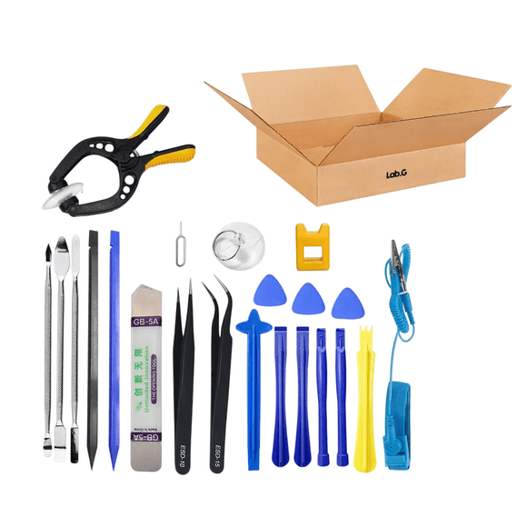 Kit De Herramientas Lab.G Reparación Pantalla Lcd Celular 47 En 1 Negro Azul