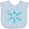 thumbnail image 3 of Inktastic Icy Blue Winter Snowflake Boys or Girls Baby Bib, 3 of 4