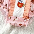 thumbnail image 6 of MEZZALL Girls Short Sleeve Prints Onesie Ruffles Bodysuits One-Pieces Lovely, 12-18 Months, 6 of 6