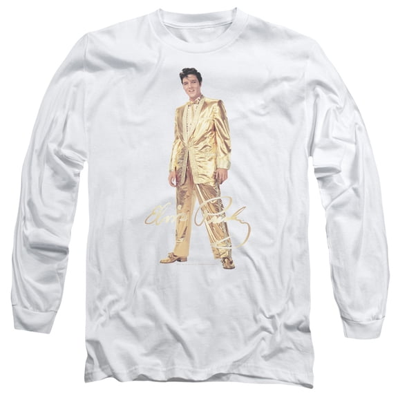 Elvis Presley - Gold Lame Suit - Long Sleeve Shirt - X-Large