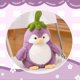 thumbnail image 2 of Purple Penguin Plush Toy Eggplant-Shaped Penguin Plush Stuffed Animal Toys, 2 of 5
