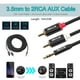 thumbnail image 4 of Carcasa Aleación Aluminio Trenzado Cable Audio AUX para Subwoofer Conexión 3 5 Mm A 2 RCA [BK3625] (10 M), 4 of 6