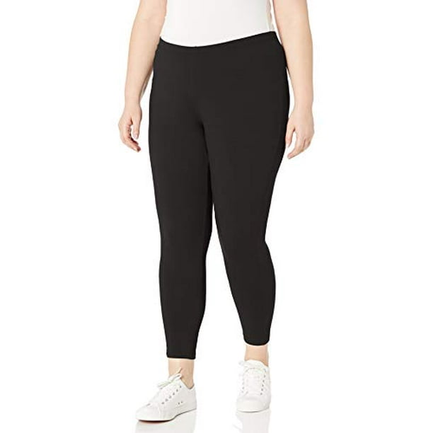 Just My Size Womens Stretch Cotton Jersey Leggings, 3X, Black 