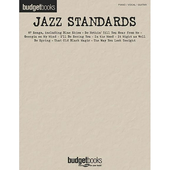 Budget Books: Jazz Standards (Paperback)