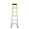 thumbnail image 3 of AuraLane 5 Steps Fiberglass Ladder,330-Pound Capacity,Portable Folding Platform Step ladders for Home,Green, 3 of 5