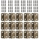 thumbnail image 1 of Mini bisagras pequeñas, paquete de 50 bisagras para gabinete con 200x8mm, Mini bisagra de latón, tornillos de repuesto, bisagra de Metal para joyero de madera, 1 of 5