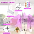 thumbnail image 4 of Lampe pour Plantes d'Intérieur avec Support, 315LEDs 150W Spectre Complet, Super Lumineuse LED pour Plantes d'Intérieur, Lampe de Sol à Trois Têtes Réglable 15-47 Pouces, Minuterie 3/6/12H & 3 Modes, 4 of 7