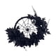 thumbnail image 4 of Corona redonda de Halloween para puerta delantera, guirnalda decorativa negra, adorno colgante en la pared para porches, dormitorios, ventanas y, 4 of 8
