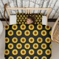thumbnail image 3 of Black Sunflower Duvet Cover and Pillowcase Set for Single Bedding, Bedroom Accessories for Kids Teens, 3 of 5