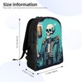 thumbnail image 4 of Easygdp Vintage Skull Beer Mochila Versátil y Elegante: Comodidad, Almacenaje y Durabilidad para la Universidad, Trabajo, Viajes y Uso Diario, 4 of 8