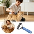 thumbnail image 2 of Pet Deshedding Comb for Cats, Self-Cleaning Undercoat Depilatory Tool, Ergonomic Grooming Brush for Shedding Control, Ideal for Daily Use at Home, 2 of 6