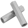 thumbnail image 5 of 2pcs Zinc Plated Steel M10*60 Long Hex Nut Hexagonal Thread Nut Threaded Fasteners, 5 of 5