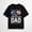 Black-5, variant on All American Dad Patriotic USA Shirts With Flag Sunglasses Graphic, Vintage Short Sleeve Crew Neck T-Shirt