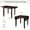 Espresso + Wood + Dining Room + Folding + Rectangular + Breakfast Nook + Wood + Wood + Espresso + Ladder Back + Seats 2 + 48 inches + Drop Leaf + Farmhouse + 4 Leg + Solid Wood, variant on TOPMAX 3-Piece Wood Drop Leaf Breakfast Nook Dining Table Set with 2 X-back Chairs for Small Places, Espresso(old sku:SP0000164AAP)