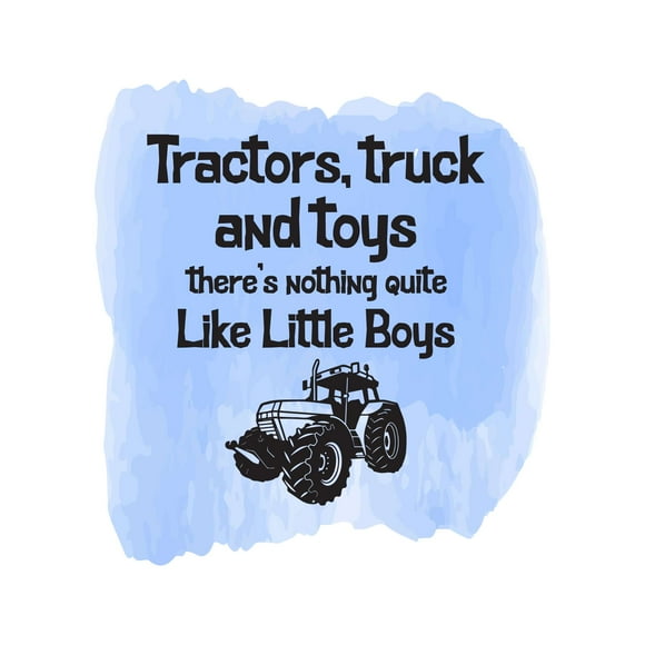 Tractor Truck & Toys Nothing Like Boys Gift Ideas For Little Boys Room Joyful Wall Art Sticker Designs Vinyl Stickers For Home House Walls Rooms Windows Bedroom Decoration Size (28x28 inch)