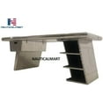 thumbnail image 2 of Nautical-mart Large Aviator Executive Desk - Drawer Shelving - Aircraft Wing (62 Inches), 2 of 5