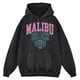 thumbnail image 2 of Sudadera con capucha retro desgastada con estampado de Malibu Beach 73 Usa City para hombre, ropa cálida y suave, sudadera holgada a la moda, sudadera 100 % algodón, 2 of 5