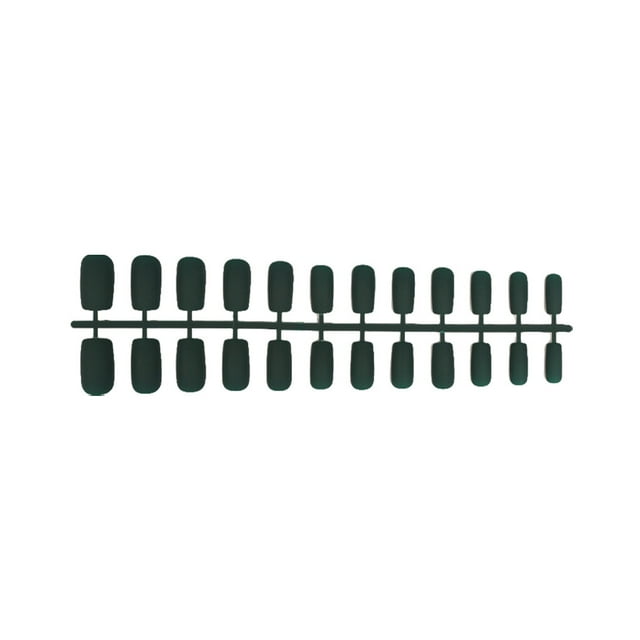 1 Set Glue on Nails Strips Fake Solid Medium Length Files Stick Full Cover Wraps Art Decals Artificial Beauty Tool Manicure Kit Decorations 3