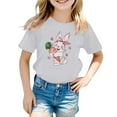 thumbnail image 1 of HNMKIU T-Shirt à Manches Courtes Imprimé Mode Décontractée pour Filles, Élégant et Confortable pour un Usage Quotidien, 1 of 4
