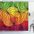 thumbnail image 1 of Ambesonne Abstract Shower Curtain, Colorful Tangled Lines, 69"Wx84"L, Multicolor, 1 of 3