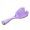 Purple, variant on Portable Wet And Dry Hollow Hair Massage Broken Hair Finishing Solution Household Plastic Massage Comb Fluffy Hair Massage Styling Comb