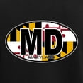 thumbnail image 3 of CafePress - Maryland Oval Md Flag Pajamas - Men's Dark Loose Fit Cotton Pajama Set, 3 of 7
