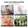 thumbnail image 4 of Humidificador MEGAWISE 2025 de gran capacidad, 6 litros, relleno superior, blanco, 4 of 7