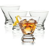 Wayeept Stemless Martini Clear Glasses, Set of 4