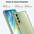 thumbnail image 2 of Case for Galaxy S21 FE 5G Crystal Clear Designed Non-Slip Shockproof Protection Phone Case, Hard PC Back Flexible TPU Slim Fit Light and Durable Cover for Samsung Galaxy S21 FE 5G, 2 of 7