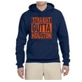 thumbnail image 2 of Straight Outta Houston HOU Fan | Fantasy Baseball Fans | Mens Sports Hooded Sweatshirt Graphic Hoodie, Navy, 2XL, 2 of 4