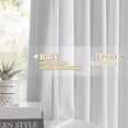 thumbnail image 2 of Cortinas opacas MYSKY HOME plisadas con forma de pellizco, 228 x 229 cm, color blanco, 2 of 9