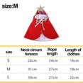 thumbnail image 2 of Disfraz de gato navideño, gorro de Papá Noel con bufanda, conjunto de Navidad para gatito, ropa para mascotas, conjunto de Papá Noel para gatito y cachorro, 2 of 5