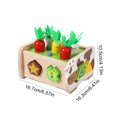 thumbnail image 3 of Juego de casa de madera Montessori Juguete de aprendizaje Desarrollar habilidades motoras finas para niños pequeños, 3 of 8