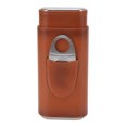 thumbnail image 4 of Cigar Holder Case, Wear  Glossy Large Caliber 3 Finger Cigar Case Soft With Cutter For Travel Black,Brown, 4 of 8