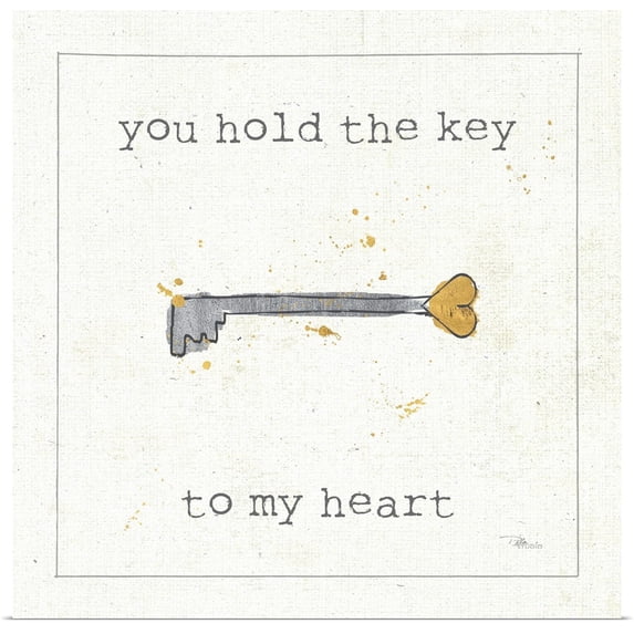 Great BIG Canvas | "Love Notes IX" Art Print - 16x16