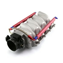 Speedmaster PCE148.1098 Compatible with Chevy LS1 LS6 Satin Aluminum Intake Manifold with 90mm Throttle Body