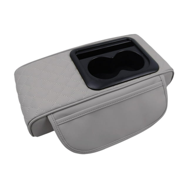 Cojín para reposabrazos de coche, protector de consola central, accesorios interiores, antiarañazos Gris