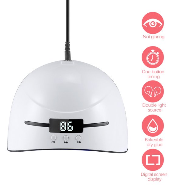 Lámpara Uv De 36 W, Lámpara Led Para Secador De Uñas, 12 Uds., Lámpara Led Para Curar Todos Los Geles Con Sensor, Carga Usb, Herramientas Para Decoración De Uñas Advancent CE002065-00