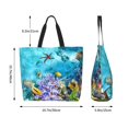 thumbnail image 3 of Zufioo Corals and Tropical Fish for Women's Single-shoulder Shopping Bag, Large-capacity Handbag Storage Bag, Commuter Bag Campus Bag Travel Bag-One Size, 3 of 9