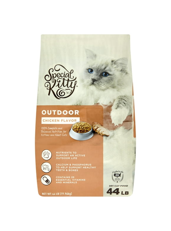 Special Kitty Outdoor Formula Dry Cat Food, 44 lb