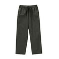thumbnail image 5 of Juslio Pants for Women High Waist Solid,Drawstring Casual Linen Linen Pants XL, 5 of 9